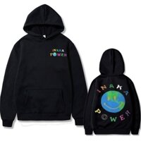 Mới Áo hoodie Hai Mặt Hình Mặt Cười inaka power Cho Nam