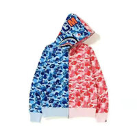 Mới Áo Khoác hoodie In Hình Đầu Cá Mập Họa Tiết Rằn Ri 3d Có Khóa Kéo Thời Thượng Cho Cặp Đôi