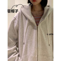 [MỚI] Áo khoác nữ form rộng hoodie zip, áo hoodie nam nữ khoác ngoài kéo khóa zip nỉ bông hàn quốc unisex 2024