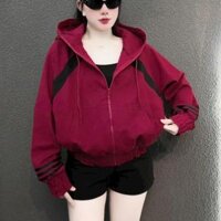 [mới] Áo Khoác Nữ Nỉ Trơn Kẻ Sọc Tay , Mịn Mát Dày Dặn Mặc Chống Nắng Áo Có Túi Trong U76