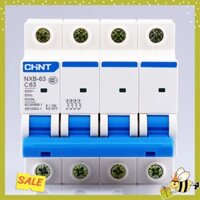 [MỚI] ATTOMAT CHINT MCB 4P 63A -NXB63 - át cài 3 pha 4 cực làm cầu dao tổng