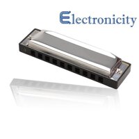 Mới Bạc Kim Loại 10 Lỗ Kèn Harmonica C Chìa Khóa Miệng Đàn Organ Trẻ Em Tặng Đồ Chơi