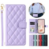 Mới Bao Da Điện Thoại Nắp Lật Kiêm Ví Đựng Thẻ Màu Tím Cho iphone 12 11 pro xs max xr x 8 7 6 plus se Ốp