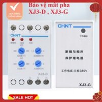 [MỚI] Bảo vệ mất pha XJ3-D, XJ3-G CHINT- Bảo vệ lệch pha, sụt áp, quá áp điện 3 pha 380Vac