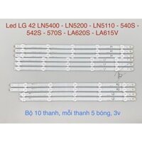 [Mới] Bộ Led Tivi LG 42 LN5400/LN5200/LN5110/540S/542S/570S/LA620S/LA615V