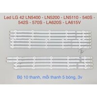 [Mới] Bộ Led Tivi LG 42 LN5400/LN5200/LN5110/540S/542S/570S/LA620S/LA615V