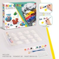 [Mới] Bộ tô tượng thạch cao nghệ thuật cao cấp, Động vật, Trái cây, Côn trùng, Rau củ giúp bé phát huy tư duy sáng tạo