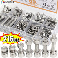 [Mới] Bộ vít đầu nắp ổ cắm lục giác M5 - Các loại bu lông vít bằng thép không gỉ - Đồ cố định nội thất - Dụng cụ sửa chữa gia đình - Phụ kiện phần cứng đa kích thước