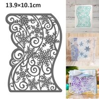 Mới Bông Tuyết Cắt Kim Loại Chết Stencil Thêu Sò Dập Nổi DIY Thẻ Thủ Công