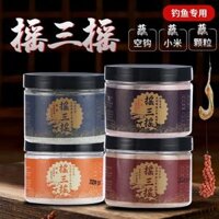 mồi câu cá cóc Mồi câu cá lắc ba hộp bột nếp gạo Bộ ba món dùng để câu cá hoang dã cá diếc và mồi cá chép đặc biệt móc rỗng bột dính câu cá chẽm mồi câu cá rô