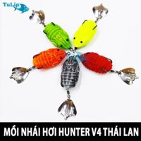 Mồi Câu Lure Cá Giả HUNTER V4 3.8cm 7g,Mồi Nhái Giả Câu Cá Lóc,Made In Thái Lan,MÀU NGẪU NHIÊN