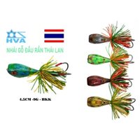 Mồi câu Lure Nhái Nhảy MINI THAI LAND   Nhái nhảy đầu rắn Câu Lure Cá Lóc chẽm vược chuối lóc bông