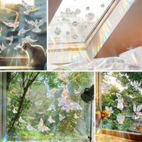 Mới Cầu Vồng Lăng Kính Miếng Dán Mặt Trời Bắt Tĩnh Điện Miếng Dán Kính Windows Miếng Dán Xe Hơi Keo Trong Suốt Không Có Laser