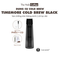 [Mới] Chai Cold Brew Timemore Black tích hợp van chống tràn | Tặng kèm phễu đong nhựa và cọ rửa
