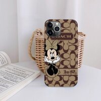 Mới Chất Lượng Cao C0ach TPU Đen Cứng Ốp Lưng IPhone Cho IPhone 16 Pro Max IPhone 15 Pro Max Ốp Điện Thoại 12 11 Pro Max IPhone SE 3 6S 7 8 Plus X XR XS Ốp Lưng