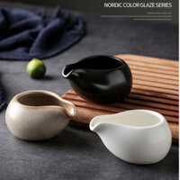 (Mới) Chén,Cup rót đựng nước chấm sốt,   Chén sốt sứ trắng cao cấp