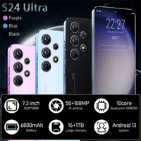 Mới Chính Hãng S24 Ultra 5G Điện Thoại Thông Minh Toàn Màn Hình 7.3INCH HD 16+1TB Dual SIM Điện Thoại Di Động Phiên Bản