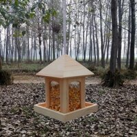 Mới cho chim ăn bằng gỗ cho chim ăn ngoài trời treo ban công tự động cho chim ăn tổ yến