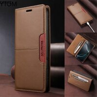 Mới Cho iPhone 16 15 14 Plus 13 12 11 Pro Max Splice Màu Da PU Flip Cover RFID Chặn Từ Ví Có Khe Cắm Thẻ TPU Mềm Ốp Lưng Vỏ Đứng Vỏ Điện Thoại