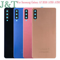 Mới Cho Samsung Galaxy A7 2018 A750 A750F A750FN Pin Mặt Sau Kính Bảng A750 Cửa Sau Vỏ Ống Kính Máy Ảnh Thay Thế