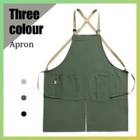 Mới Chống Thấm Nước Chống Bẩn Vải Tạp Dề Nhà Hàng Thanh Trà Sữa Quán Cà Phê Thời Trang Độc Đáo Quần Áo Làm Việc