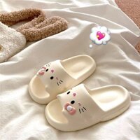 Mới Chống Trơn Trượt Hoạt Hình Mèo Con Dễ Thương Trong Nhà Ký Túc Xá Mùa Hè Nữ Nhà Đế Mềm Bé Gái Nữ Mùa Hè Dép Dép