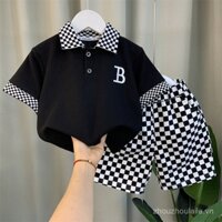 [Mới có hàng] Bộ áo polo phong cách cho bé trai 24 bộ trang phục mùa hè ngắn tay thời trang mới cho bé trai
