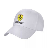 Mới Có Sẵn Ferrari (3) Mũ Bóng Chày Nam Nữ Thời Trang Polyester Màu Trơn Cong Vành Mũ Unisex Golf Chạy Mặt Trời A