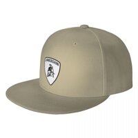 Mới Có Sẵn Logo Lamborghini Vành Phẳng Tấm Che Nắng Mũ Bóng Chày Nam Nữ Thời Trang Polyester Màu Trơn Cong Vành Mũ