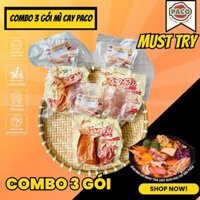 MỚI COMBO 3 GÓI MÌ CAY KÈM GÓI SÚP GIA VỊ ĐỘC QUYỀN CHUẨN VỊ TẠI NHÀ PACO FOOD