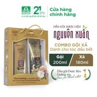 {MỚI} Combo Dầu gội 200ml và Dầu xả 180ml Nguyên Xuân bồng bềnh _ Dành cho tóc dầu bết