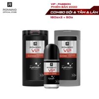 [MỚI] Combo Romano Vip Passion: Dầu gội 180g & Sữa tắm 180g & Lăn khử mùi 50ml