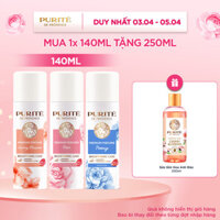 [MỚI] Combo Xịt Khử Mùi Dưỡng Sáng Hương Nước Hoa Cao Cấp Purité 140ML + Tặng Sữa Tắm Purite Anh Đào 250ML