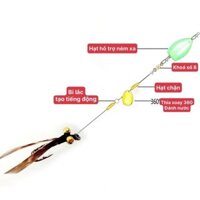 Mồi côn trùng buộc sẵn, bộ hỗ trợ ném xa chuyên câu cá rô phi cá mương