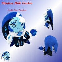 Mới Cookie Run: Kingdom Shadow Milk Cookie Anime Hình Sang Trọng Đồ Chơi 25cm Bóng Sữa Cookie Búp Bê Đồ Chơi Tùy Chỉnh Quà Tặng Trẻ Em