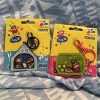 Mới Crayon Shin-Chan Lắc Móc Khóa Chó Trắng Khủng Long Bánh Quy Acrylic Cặp