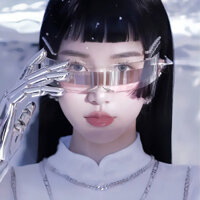 Mới Cyberpunk Future Sense Tích hợp Kính râm Influencer Disco Kính râm độc đáo Châu Âu Mỹ Sung