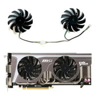 Mới Dành Cho MSI GeForce N580 570 560ti 480 465 460GTX Đôi FrozrII OC Card Đồ Họa Thay Thế Quạt PLD08010S12HH