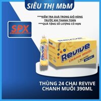 [MỚI Date xa] Thùng Revive Chanh Muối 24 chai x 390ml bù nước, bù khoáng