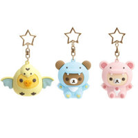 Mới Dễ Thương Kawaii Rilakkuma Kiiroitori Korilakkuma Gấu Cosplay Khủng Long Móc Khóa Móc Chìa Khóa Móc Chìa Khóa Túi Nữ Móc Chìa Khóa Mặt Dây Chuyền Đồ Chơi Trẻ Em Nhỏ
