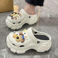 Mới Dép crocs Cao Gót Chống Trượt Thời Trang Dành Cho Nữ