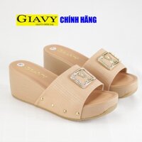 [mới] Dép nữ quai ngang Gia Vy đế xuồng cao 7 phân H303