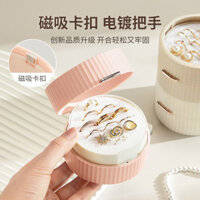 Mới Di Động Macaron Hộp Trang Sức Bông Tai Tay Trang Sức Vòng Cổ Hộp Bảo Quản Mini Hộp Trang Sức Xuyên Biên Giới