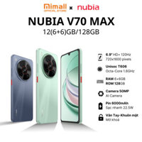 [MỚI] Điện thoại Nubia V70 Max 12(6+6)GB/128GB I Pin 6000mAh I 6.9"120Hz I Chống rơi vỡ*