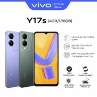 MỚI Điện thoại vivo Y17s - Hàng chính hãng - Camera 50MP - Pin 5000 mAh - Sạc nhanh- RAM mở rộng đến 8GB - Tím sao băng