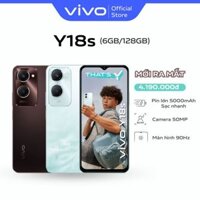 [MỚI] Điện thoại vivo Y18s (6GB+128GB) - Hàng chính hãng - 1 đổi 1 tháng đầu tiên - Bảo hành kỹ thuật 12 tháng