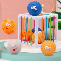 Mới Đồ chơi trẻ em Trụ tập luyện cảm quan Cho Bé Từ 0-2 Tuổi đồ giải trí thông thái Montessori hiện đại Sớm Cho Trẻ