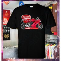 Mới Ducati Supersport Siêu Bền Đua Hiệu Suất Thể Thao Gildan Áo Thun Nam Đen Tay Ngắn Cotton Áo Thun Nam In Hình Độc