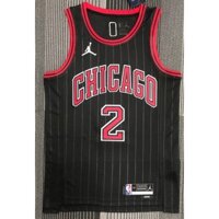 Mới [ép nóng] 2022 Áo đấu NBA 4 phong cách Chicago Bulls 2 # BALL áo bóng rổ sọc đen FPjopb44DGbaij74