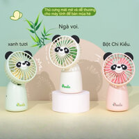 Mới Gấu Trúc Quạt Nhỏ 3 Tốc Độ Gió Sạc usb Văn Phòng Sinh Viên Ký Túc Xá Hoạt Hình Im Lặng Quạt Mini Nhỏ Để Bàn Quạt